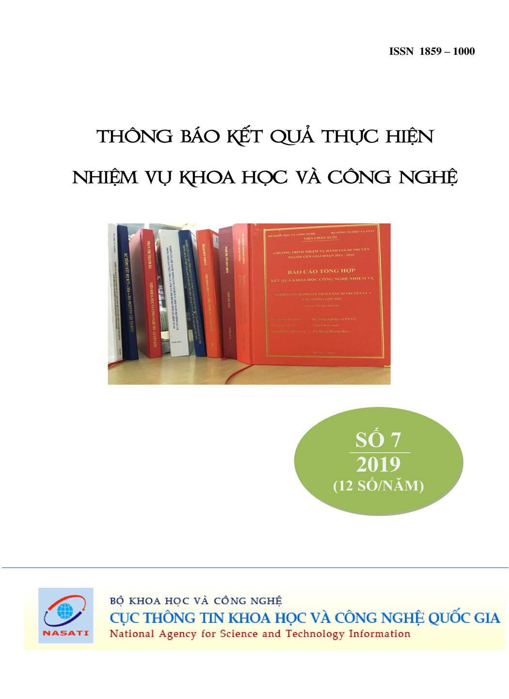 Thông báo kết quả thực hiện nhiệm vụ khoa học và công nghệ số 7 năm 2019