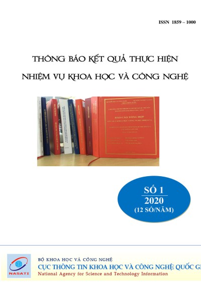 Thông báo kết quả thực hiện nhiệm vụ khoa học và công nghệ số 1 năm 2020