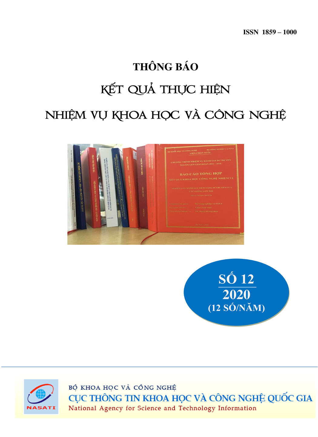 Thông báo kết quả thực hiện nhiệm vụ khoa học và công nghệ số 12 năm 2020