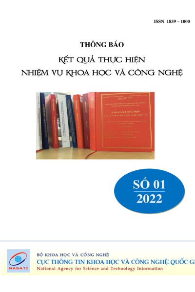 Thông báo kết quả thực hiện nhiệm vụ khoa học và công nghệ số 1 năm 2021