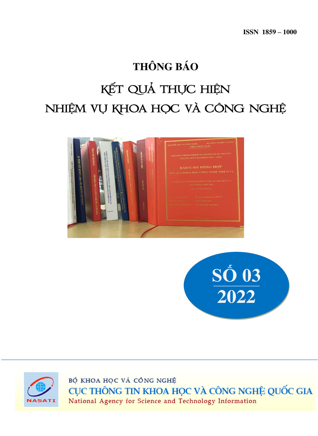 Thông báo kết quả thực hiện nhiệm vụ khoa học và công nghệ số 3 năm 2021