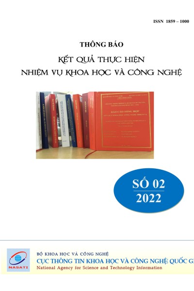 Thông báo kết quả thực hiện nhiệm vụ khoa học và công nghệ số 2 năm 2022