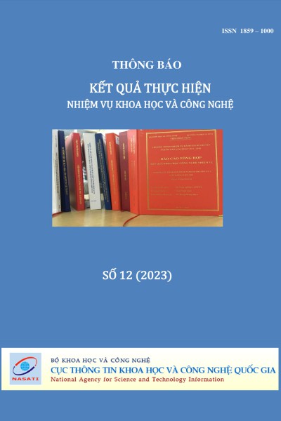 Thông báo kết quả thực hiện nhiệm vụ khoa học và công nghệ số 12 năm 2023