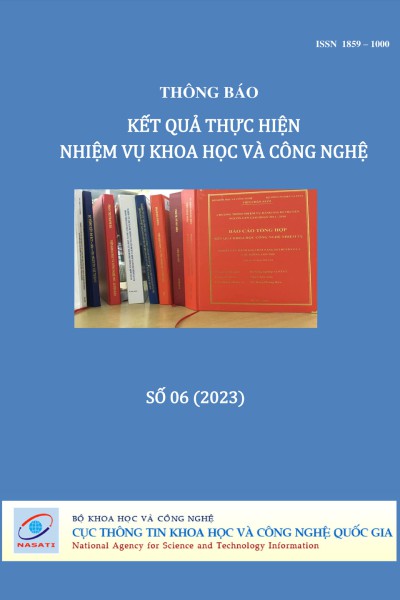 Thông báo kết quả thực hiện nhiệm vụ khoa học và công nghệ số 6 năm 2023