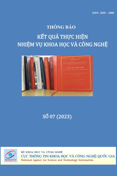 Thông báo kết quả thực hiện nhiệm vụ khoa học và công nghệ số 7 năm 2023