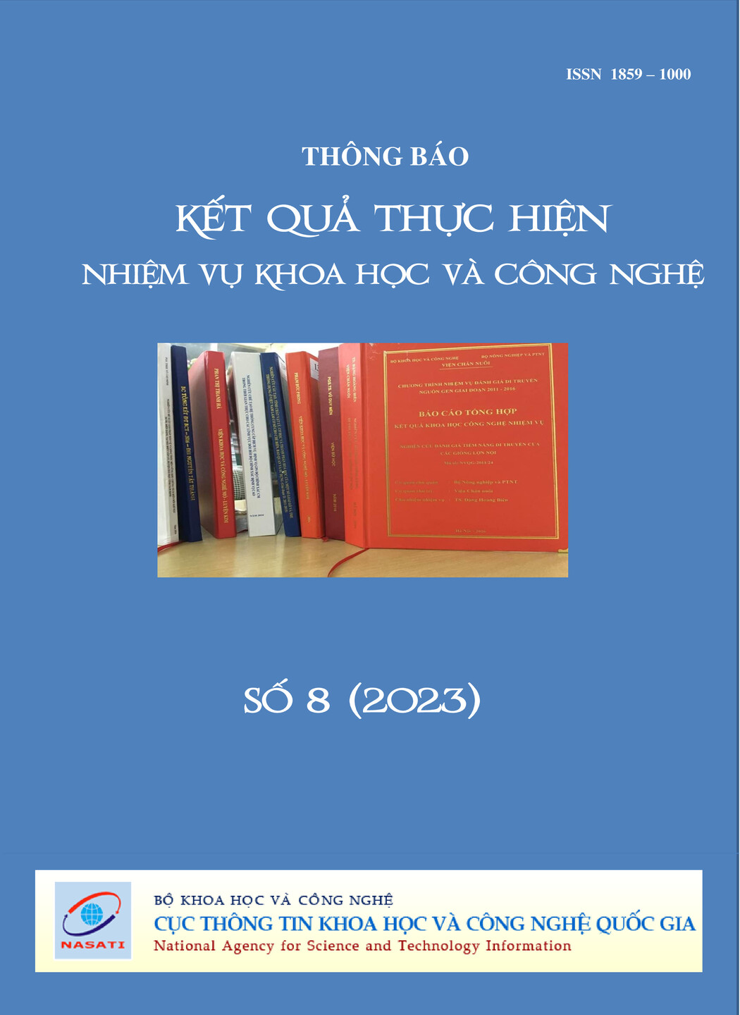 Thông báo kết quả thực hiện nhiệm vụ khoa học và công nghệ số 8 năm 2023