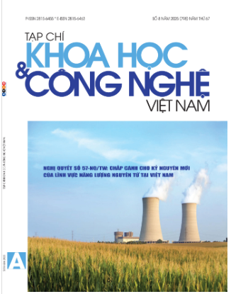 Tạp chí KH&CN Việt Nam 2025 - Số 8a