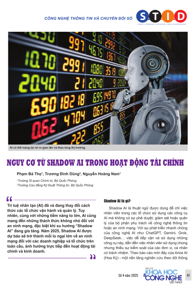 Nguy cơ từ Shadow AI trong hoạt động tài chính