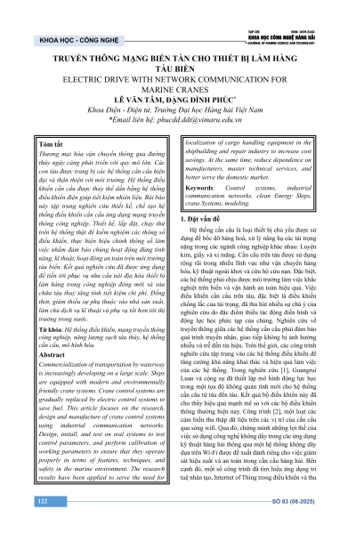 Truyền thông mạng biến tần cho thiết bị làm hàng tàu biển