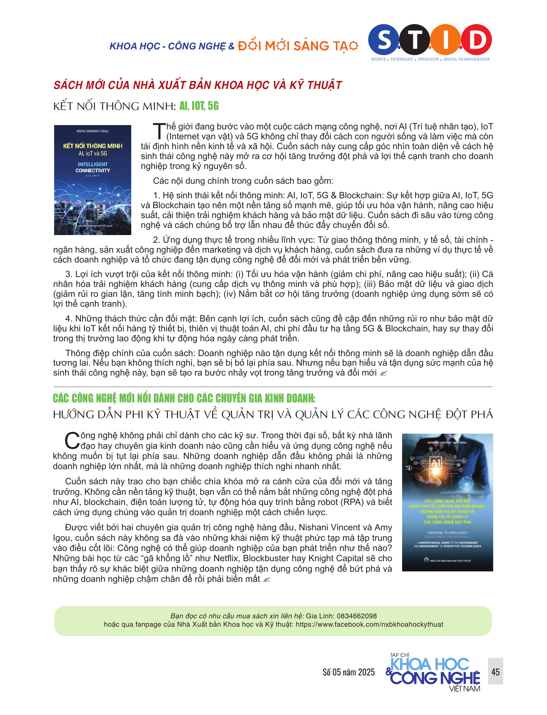 Kết nối thông minh: AI, IoT, 5G