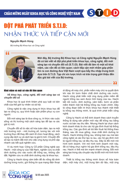 Đột phá phát triển S.T.I.D: Nhận thức và tiếp cận mới