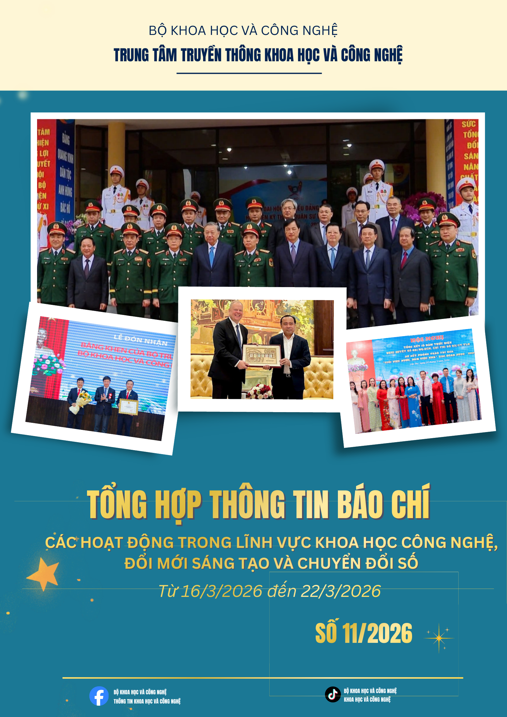 Tổng hợp thông tin báo chí Bộ Khoa học và Công nghệ (Từ 16/3/2026 đến 22/3/2026)
