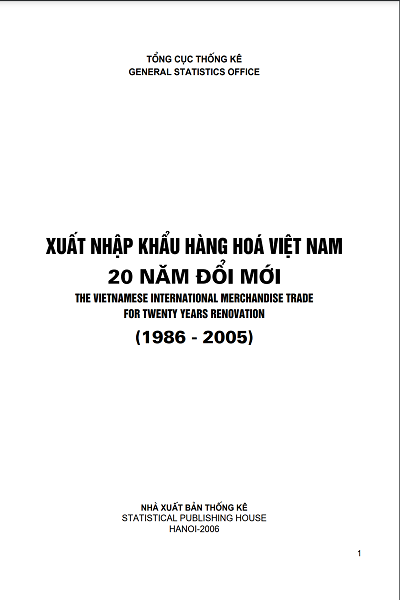 Xuất nhập khẩu hàng hoá Việt Nam 20 năm đổi mới (1986-2005)