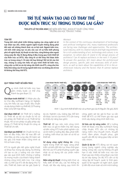 Trí tuệ nhân tạo (AI) có thay thế được kiến trúc sư trong tương lai gần