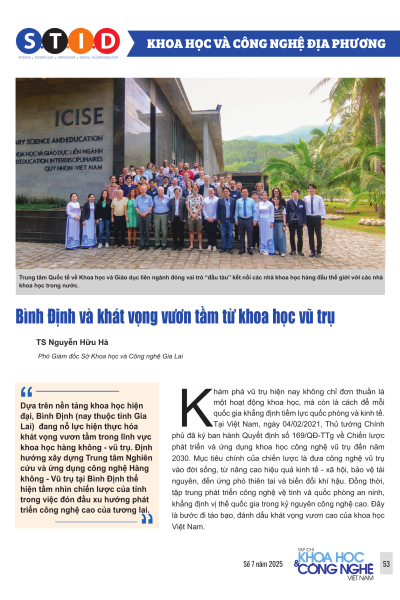 Bình Định và khát vọng vươn tầm từ khoa học vũ trụ