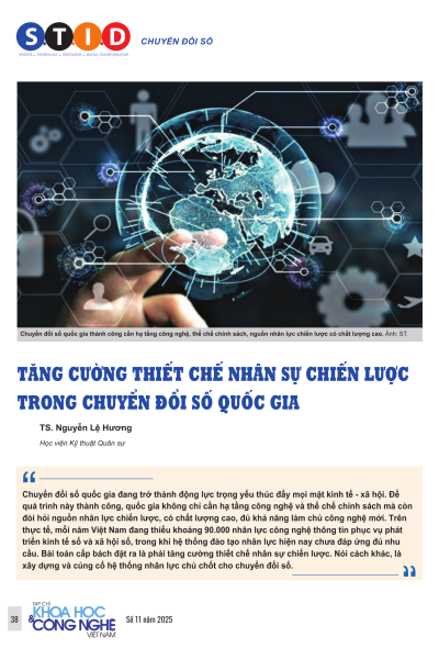 Tăng cường thiết chế nhân sự chiến lược trong chuyển đổi số quốc gia