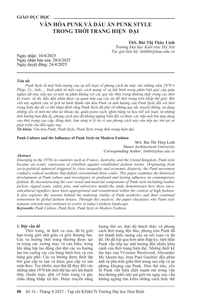 Văn hóa punk và dấu ấn punk style trong thời trang hiện đại