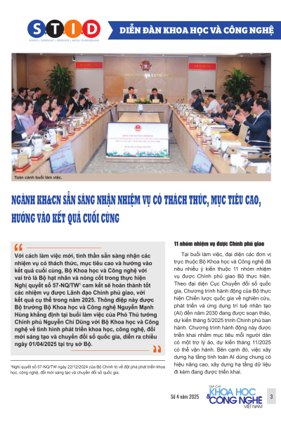 Ngành KH&CN sẵn sàng nhận nhiệm vụ có thách thức, mục tiêu cao, hướng vào kết quả cuối cùng