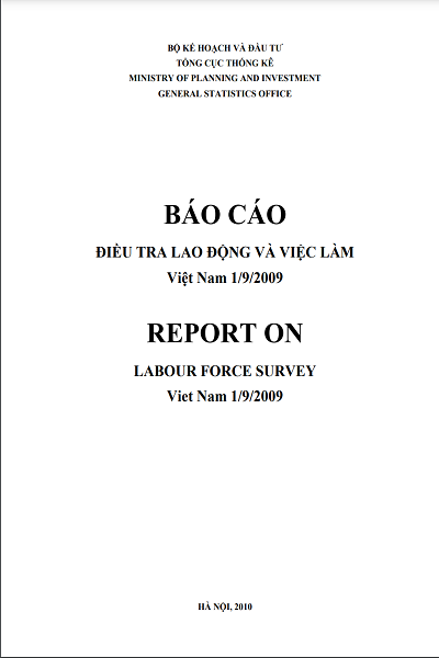 Báo cáo điều tra lao động và việc làm Việt Nam 1/9/2009