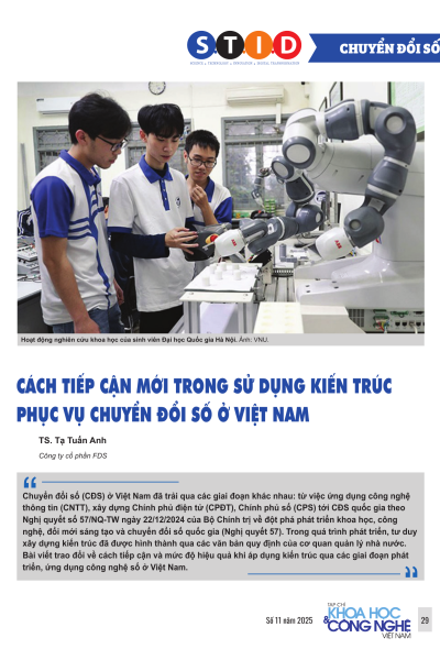 Cách tiếp cận mới trong sử dụng kiến trúc phục vụ chuyển đổi số ở Việt Nam