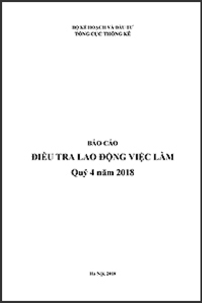 Báo cáo Điều tra lao động việc làm Quý IV năm 2018