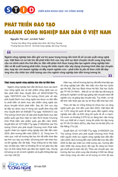Phát triển đào tạo ngành công nghiệp bán dẫn ở Việt Nam