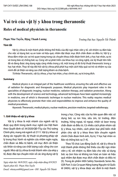 Vai trò của vật lý y khoa trong theranostic