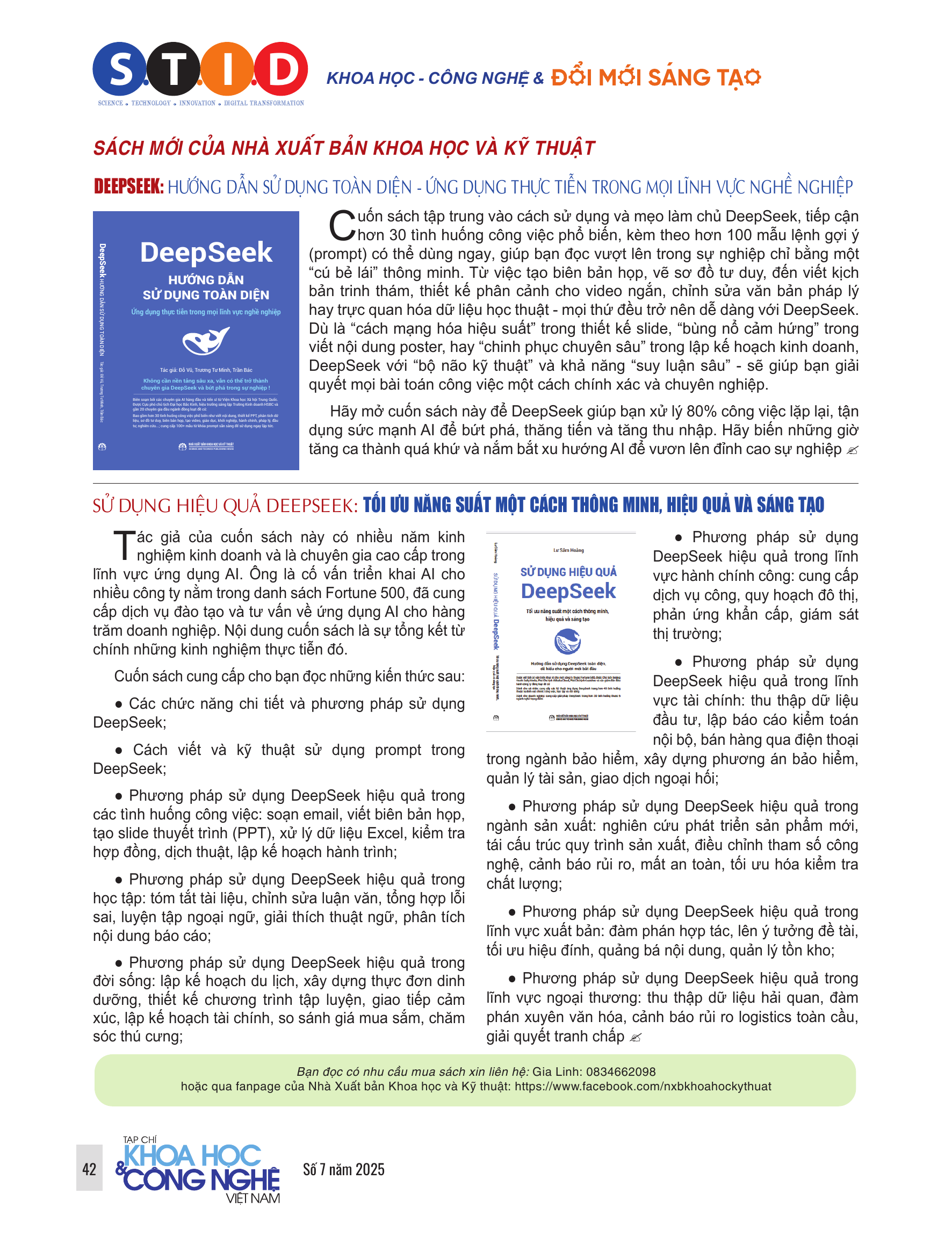 DeepSeek – Hướng dẫn sử dụng toàn diện: Ứng dụng thực tiễn trong mọi lĩnh vực nghề nghiệp