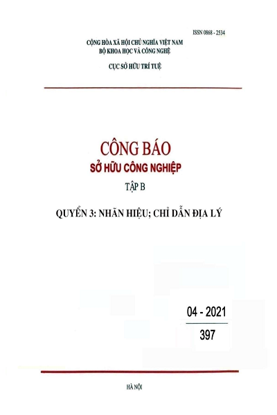 Số 397 - Tập B - Quyển 3: Nhãn hiệu; Chỉ dẫn địa lý