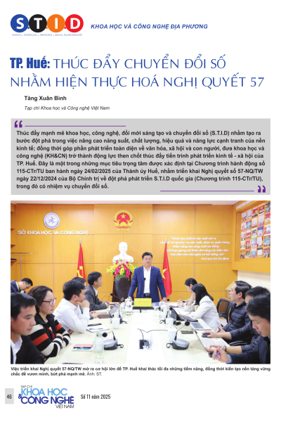 TP. Huế: Thúc đẩy chuyển đổi số nhằm hiện thực hóa Nghị quyết 57