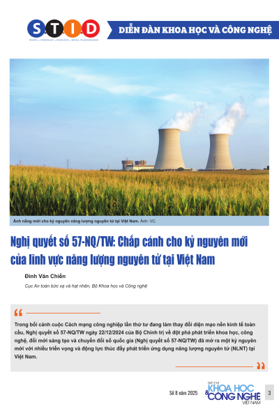 Nghị quyết số 57-NQ/TW: Chắp cánh cho kỷ nguyên mới của lĩnh vực năng lượng nguyên tử tại Việt Nam