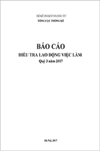 Báo cáo Điều tra Lao động việc làm Quý 3 năm 2017