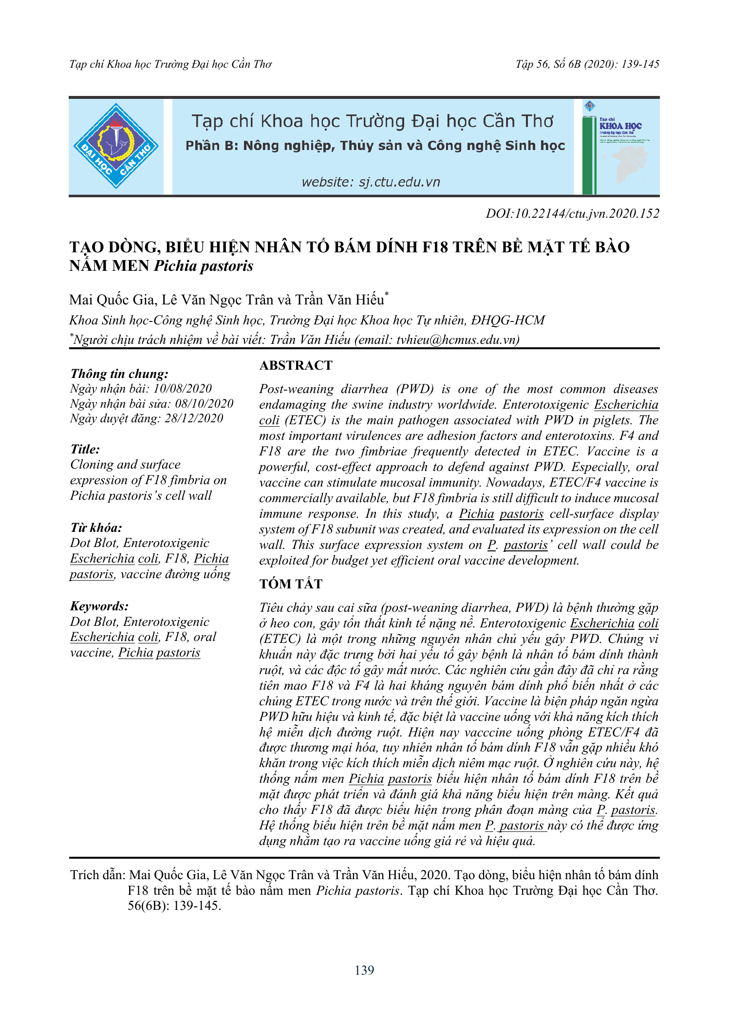Ảnh hưởng của mặn NaCl đến sự tăng trưởng và tích lũy sinh khối của ba loài cỏ voi (Pennisetum sp.) ở Đồng bằng sông Cửu Long