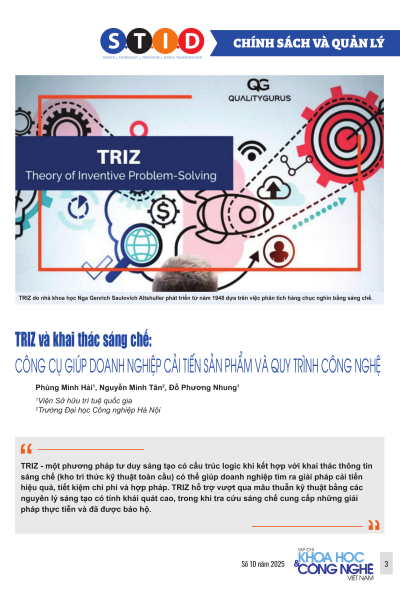 TRIZ và khai thác sáng chế: Công cụ giúp doanh nghiệp cải tiến sản phẩm và quy trình công nghệ