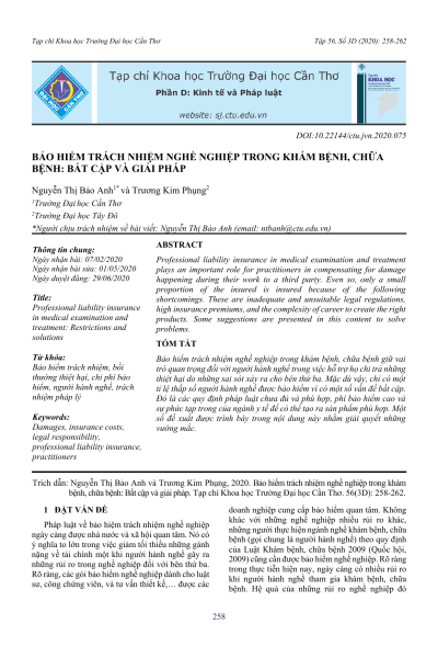 Bảo hiểm trách nhiệm nghề nghiệp trong khám bệnh, chữa bệnh: Bất cập và giải pháp