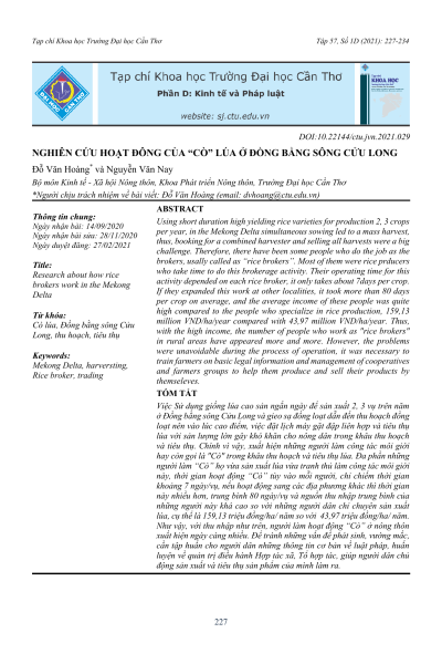 Nghiên cứu hoạt động của “cò” lúa ở đồng bằng sông Cửu Long