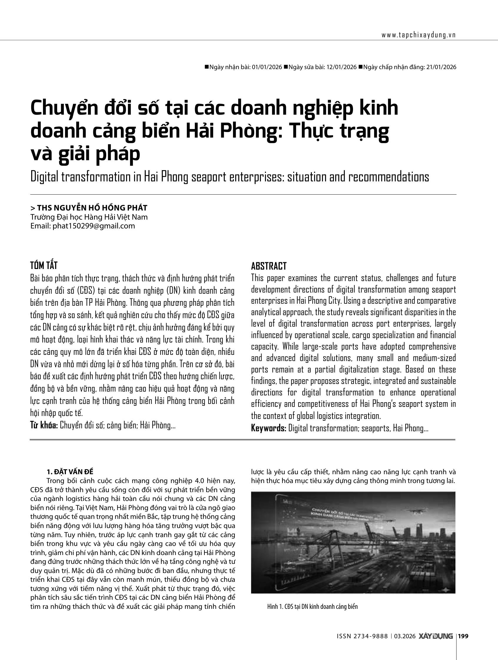 Chuyển đổi số tại các doanh nghiệp kinh doanh cảng biển Hải Phòng: Thực trạng và giải pháp
